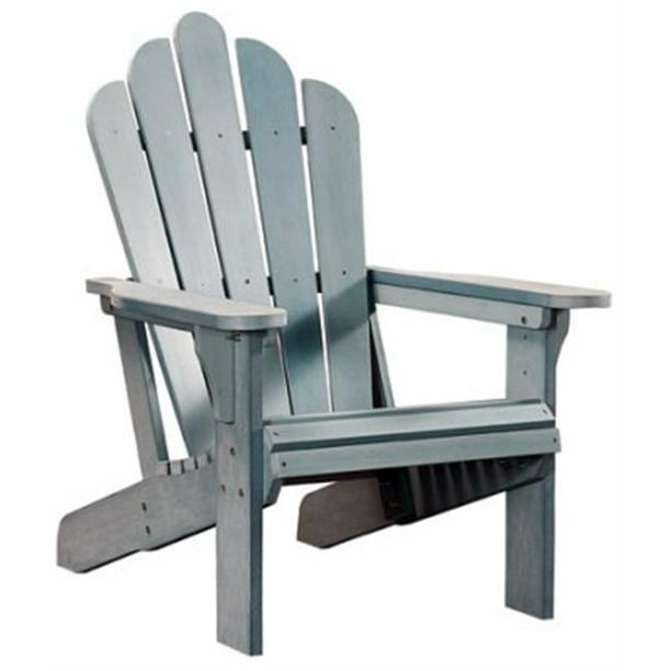 Beach Blue Poly Adirondack Chair; 400 LBS Capacity Weatherproof & Fade Resistant